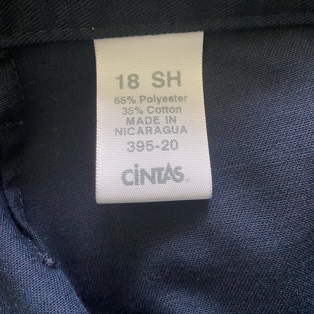 Cintas Cathy Fit Pants Women’s 18 Short Blue 3Pocket Uniform Pants Work Pants - Picture 3 of 10